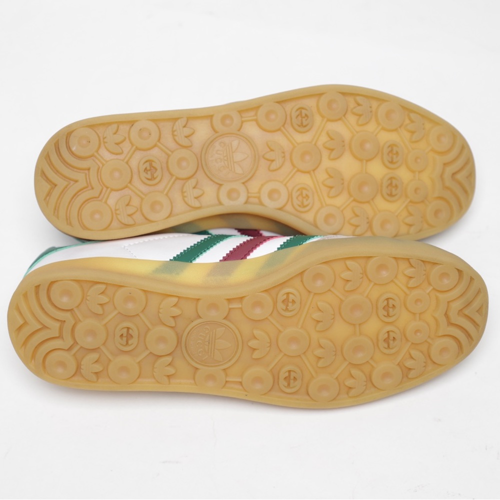 Authentic Gucci x Adidas Gazelle Sneakers White Green Red - Picture 9 of 16